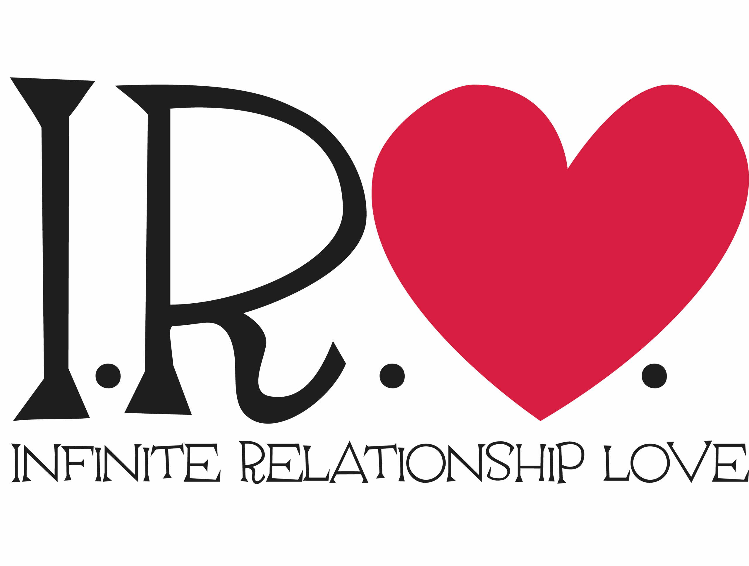 I R L logo with the single letters I. R. and a heart for the word "love"